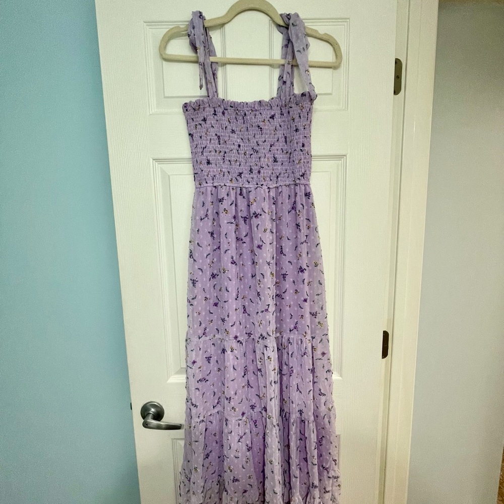 Altar'd State Lavender Floral Dress